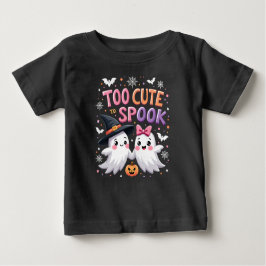 Zu Niedlich, um Niedliche Halloween-Geister zu spr Baby T-shirt