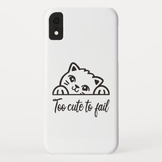 Zu niedlich, um versagen Case-Mate iPhone hülle (Rückseite)
