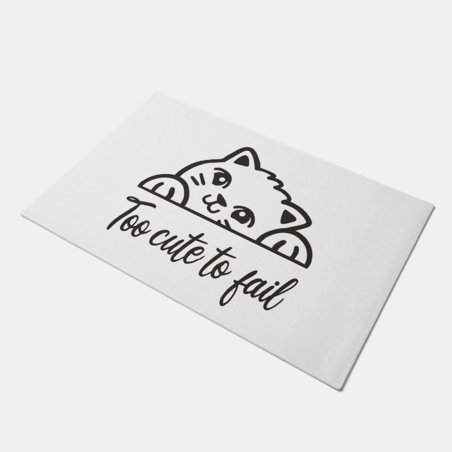 Zu niedlich, um versagen fußmatte (Schrägansicht)