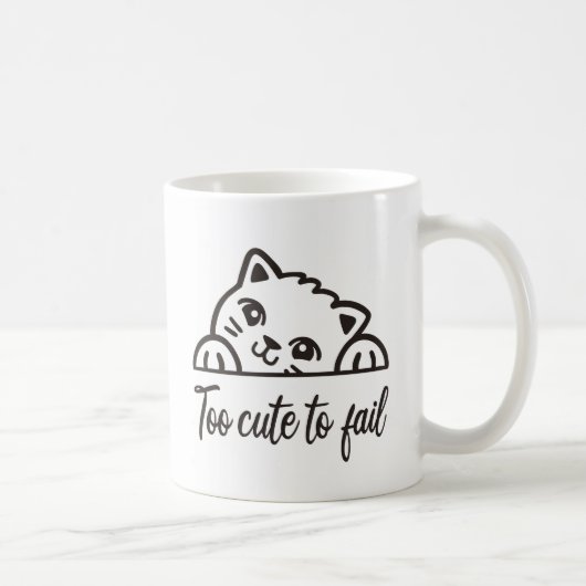 Zu niedlich, um versagen kaffeetasse (Rechts)