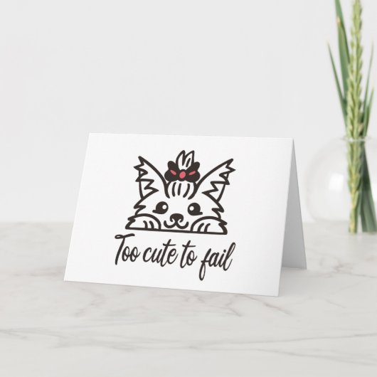 Zu niedlich, um versagen karte (Vorderseite)