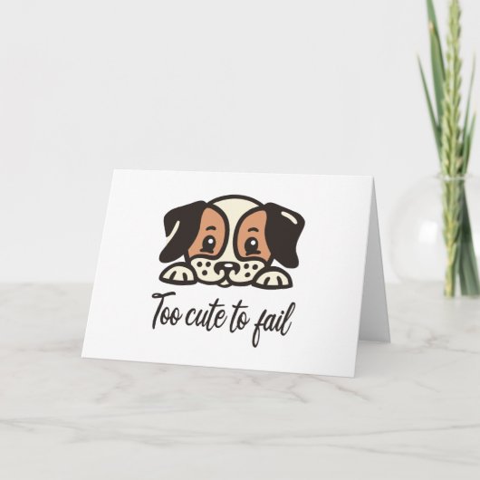 Zu niedlich, um versagen karte (Vorderseite)