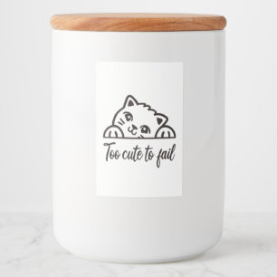 Zu niedlich, um versagen lebensmitteletikett