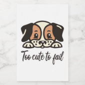 Zu niedlich, um versagen lebensmitteletikett (Einzelnes Label)