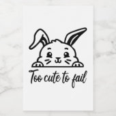 Zu niedlich, um versagen lebensmitteletikett (Einzelnes Label)