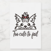 Zu niedlich, um versagen lebensmitteletikett (Einzelnes Label)