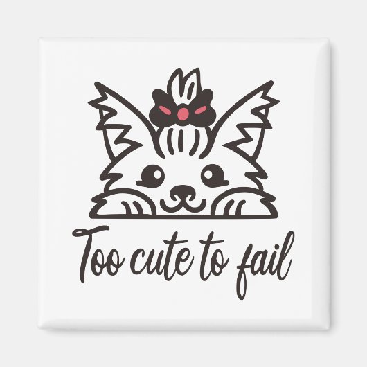 Zu niedlich, um versagen magnet (Vorne)