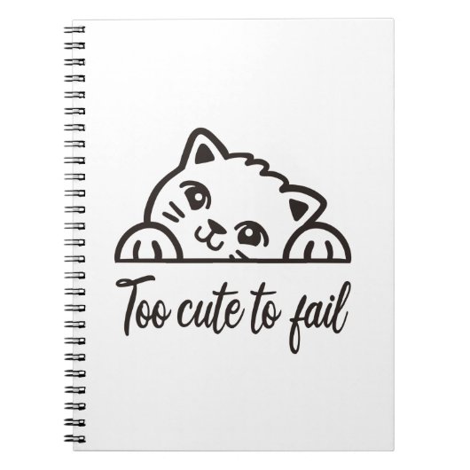 Zu niedlich, um versagen notizblock (Vorderseite)