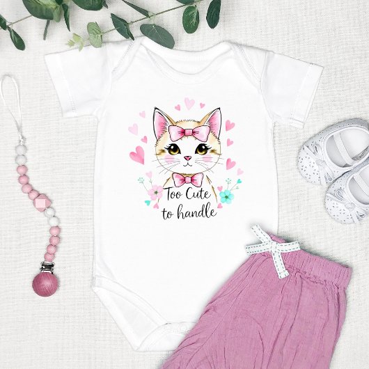 "Zu Niedlich, um zu handhaben" Adorable Baby Strampler