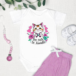 "Zu Niedlich, um zu handhaben" Adorable Baby Strampler