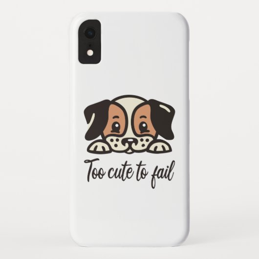 Zu niedlich um zu scheitern Case-Mate iPhone hülle (Rückseite)