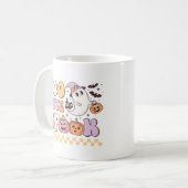 Zu Niedlich, um zu Spook Retro Groovy Halloween Kaffeetasse (Vorderseite Links)