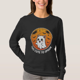 Zu Niedlich, um zu sprechen - Adorable Ghost Cat H T-Shirt