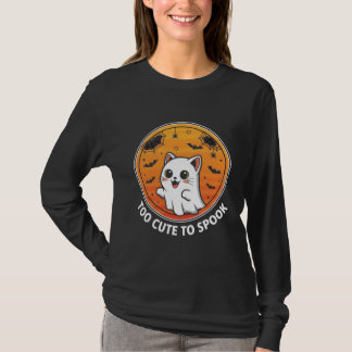 Zu Niedlich, um zu sprechen - Adorable Ghost Cat H T-Shirt