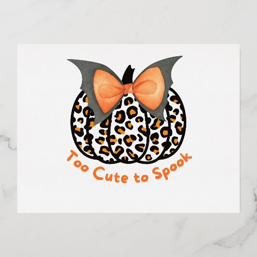 Zu Niedlich, um zu sprechen Folie Einladungspostkarte (Vorderseite)