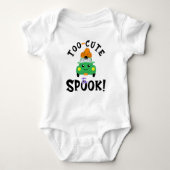 Zu Niedlich, um zu sprechen! Halloween Car Baby Strampler (Vorderseite)