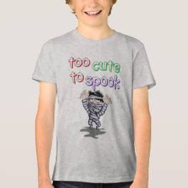 Zu Niedlich, um zu sprechen - Mama Halloween Desig Tri-Blend Shirt
