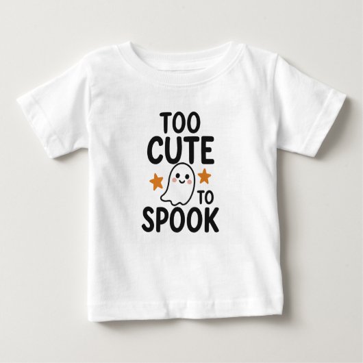 Zu Niedlich, um zu sprechen - Niedliches Halloween Baby T-shirt (Vorderseite)