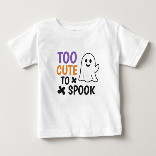 Zu Niedlich, um zu sprechen - Niedliches Halloween Baby T-shirt (Vorderseite)