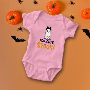 Zu Niedlich, um zu sprechen! Rosa Halloween Baby Strampler