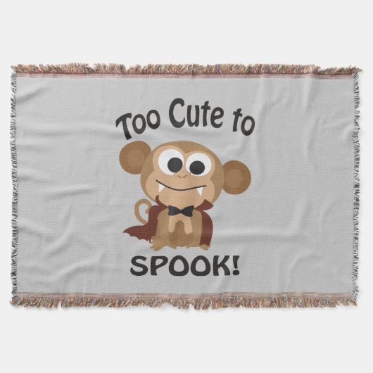 Zu Niedlich, um zu sprechen! Vampire Monkey Decke (Vorderseite)