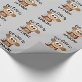 Zu Niedlich, um zu sprechen! Vampire Monkey Geschenkpapier (Ecke)