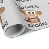 Zu Niedlich, um zu sprechen! Vampire Monkey Geschenkpapier (Rolleneckpunkt)