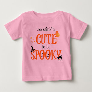 Zu Niedlich, um zu spucken, Niedliches Halloween B Baby T-shirt
