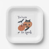 Zu niedlich, um zu verdauen pappteller (Vorderseite)