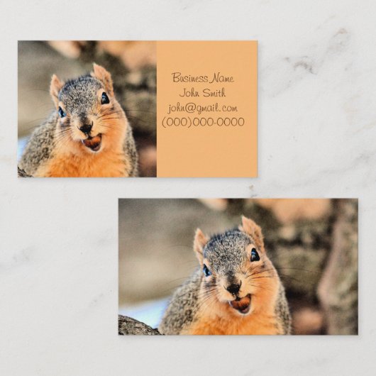 Zu niedlich visitenkarte (Vorne/Hinten)