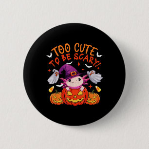Zu Niedlich Witziger Beängstigender Halloween Axol Button