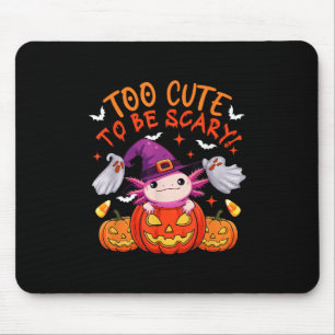 Zu Niedlich Witziger Beängstigender Halloween Axol Mousepad