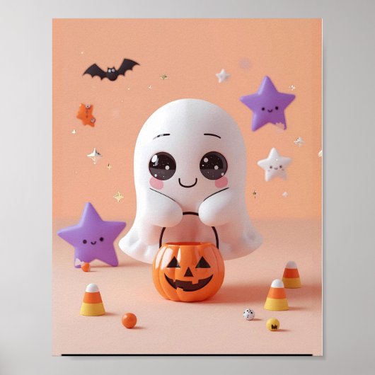 Zu Niedlich zu sprechen - Adorable Ghost Poster (Vorne)