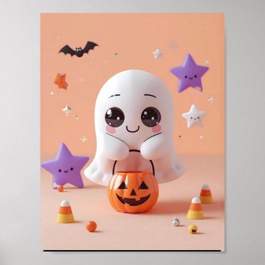 Zu Niedlich zu sprechen - Adorable Ghost Poster (Vorne)