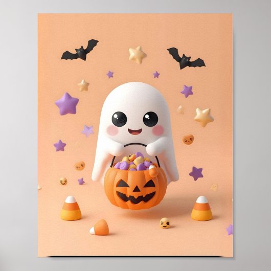 Zu Niedlich zu sprechen - Adorable Ghost Poster (Vorne)