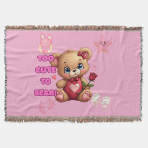 Zu Niedlich zum Bären - Valentine Teddy Baby Desig Decke