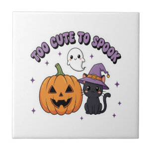 Zu niedlich zum Gruseln Halloween Fliese