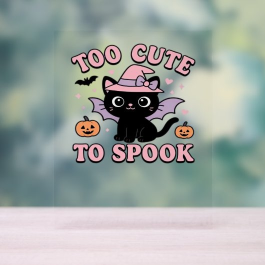 Zu Niedlich zum Spook - Halloween Cat Edition Clas Acrylschild (Neutral)