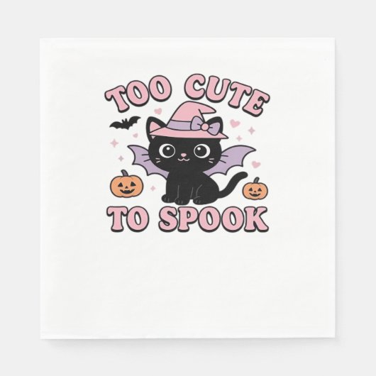 Zu Niedlich zum Spook - Halloween Cat Edition Clas Serviette (Vorderseite)