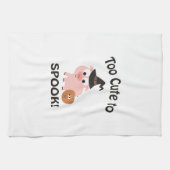 Zu niedlich zum Spook! Schwein-Hexe Handtuch (Horizontal)