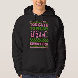 Zu niedlich zum Tragen hässlicher Weihnachtssüßer Hoodie
