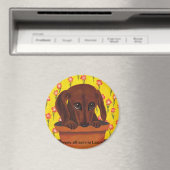 Zu Niedliche Dackel Puppy Magnet (In Situ (Geschirrspüler))