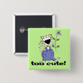 Zu niedliche Kitty-Katzen-T-Shirts und Geschenke Button (Vorne & Hinten)