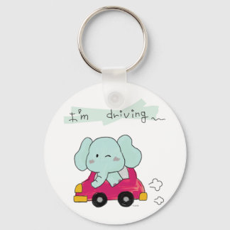 zu niedlicher Blauer Elefant Schlüsselanhänger
