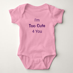 Zu Niedlicher Cooler Funny Pink Baby Girl Prinzess Strampler