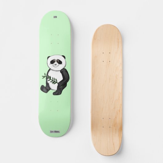 Zu Niedlicher Panda-Bär Skateboard (Vorderseite)