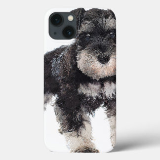 Zu Niedlicher Welpe Miniatur Schnauzer Hund Case-Mate iPhone Hülle