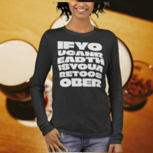 Zu nüchternes Langschlauch-Shirt Tri-Blend Shirt