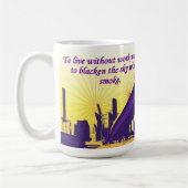 Zu ohne Arbeitsdurchschnitte leben, den Himmel mit Kaffeetasse (Links)