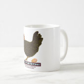 Zu ordentlich essen! - Henne Kaffeetasse (VorderseiteRechts)